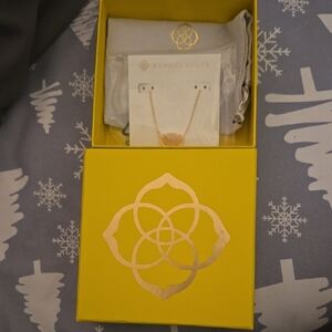 Kendra Scott Gold Necklace in Yellow Box
